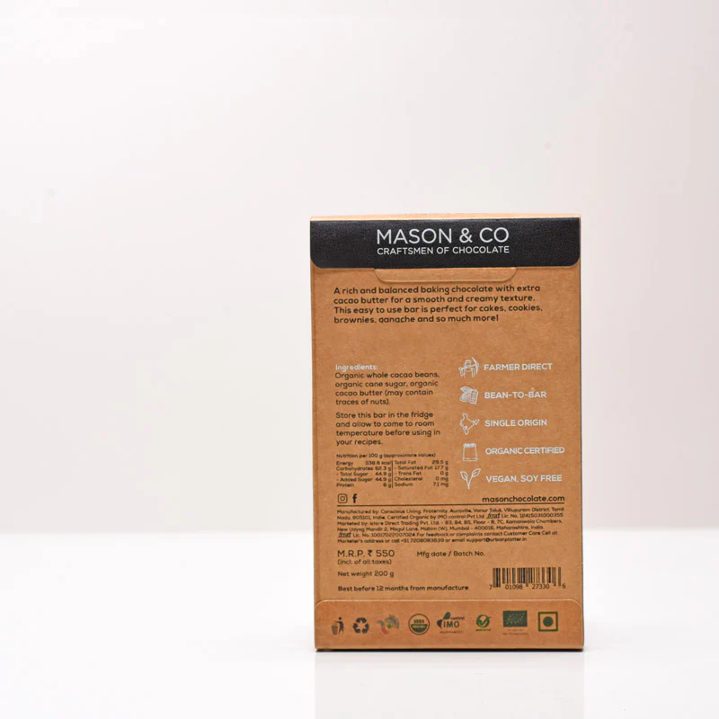 55% Couverture Dark Vegan Baking Chocolate - Image 3