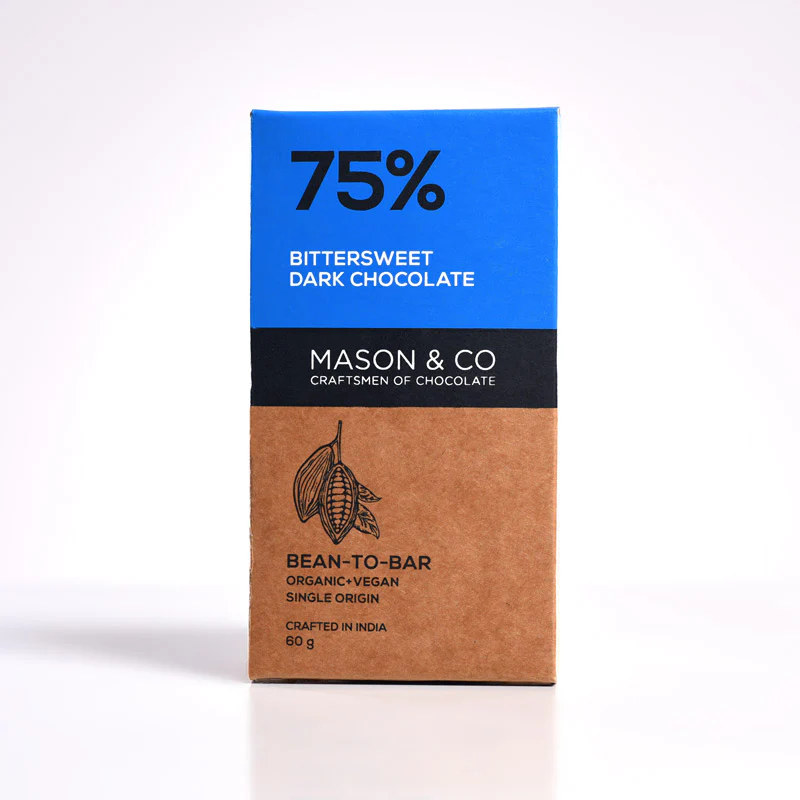 75% Bittersweet Dark Vegan Chocolate Bar - (Set of 3) - Image 3