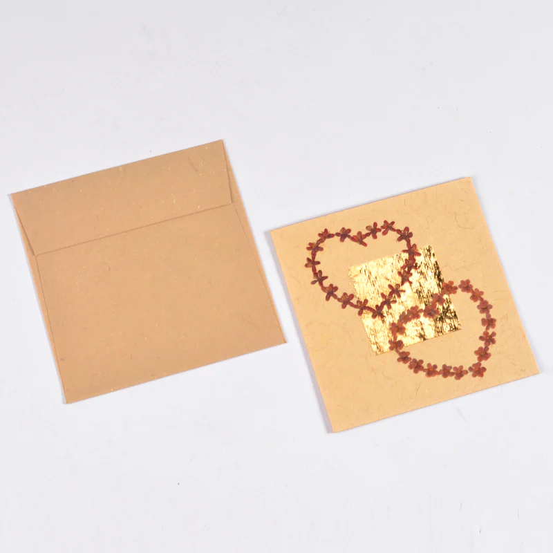 Amore Card Beige Greeting Card