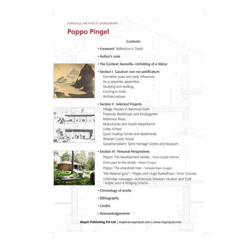 POPPO PINGEL  :  Auroville Architects Monograph Series - Image 3