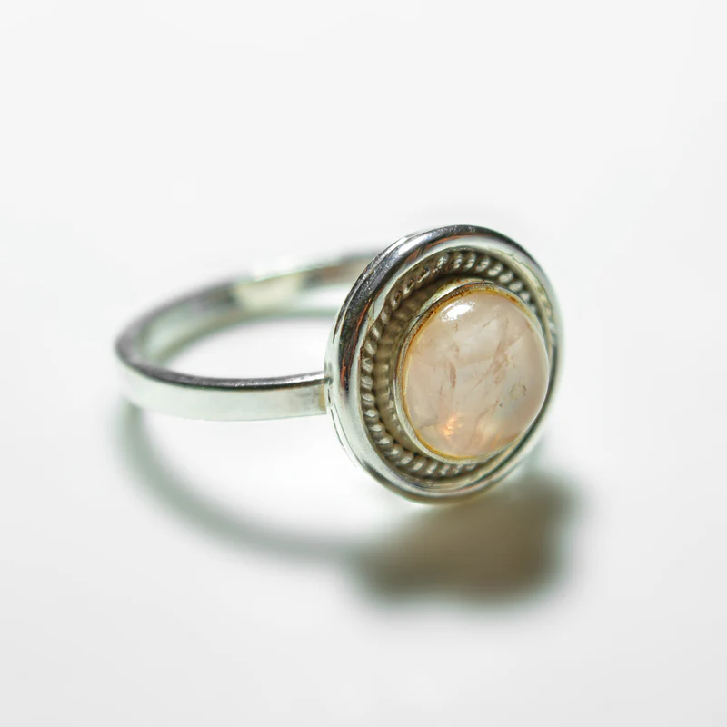 Big Silver Gemstone Ring - Image 15