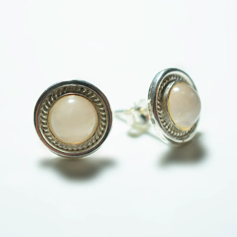 Big Silver Gemstone Stud - Image 11