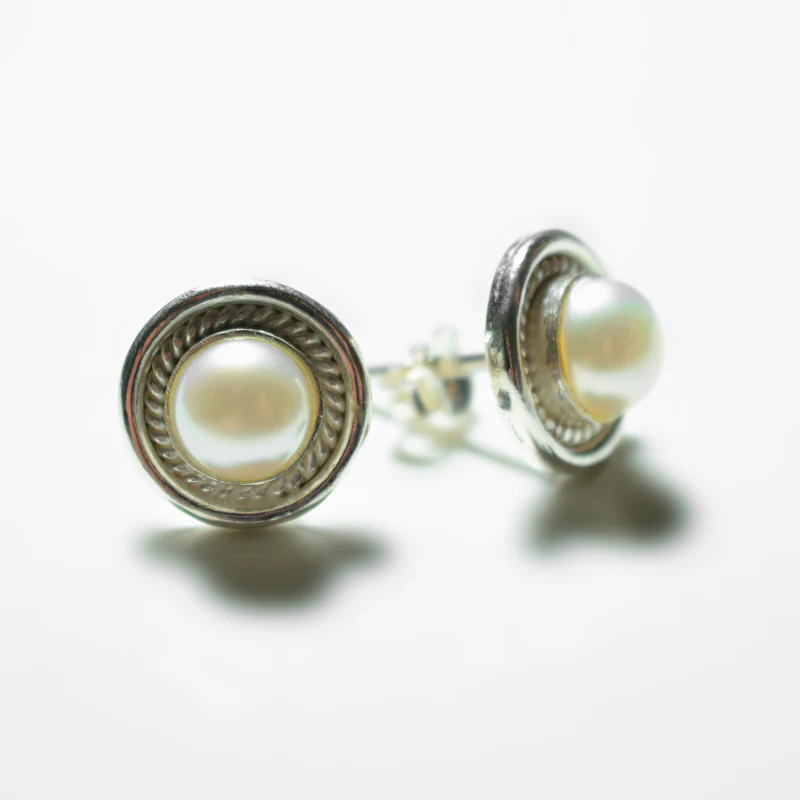 Big Silver Gemstone Stud - Image 13