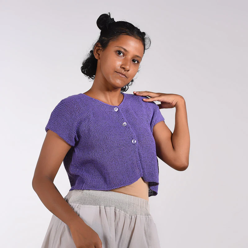 Bolero Organic Cotton Hand Knit Top - Image 5