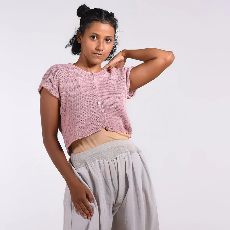 Bolero Organic Cotton Hand Knit Top - Image 7