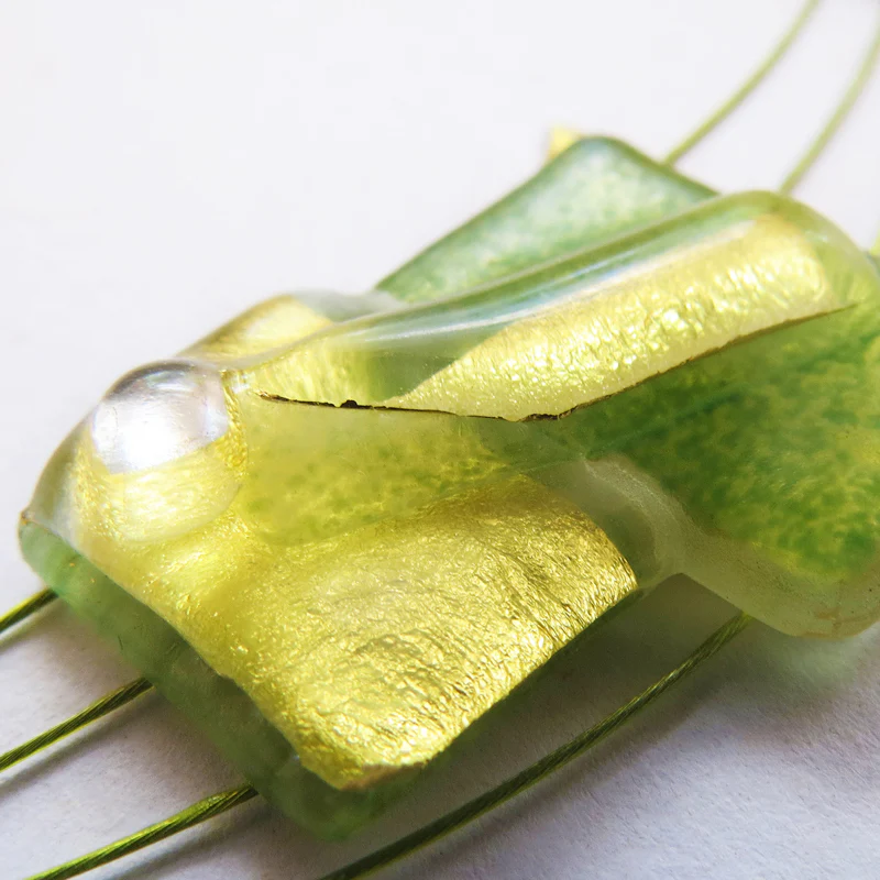 Bright green Gold-in-coloured Glass Set - Image 3