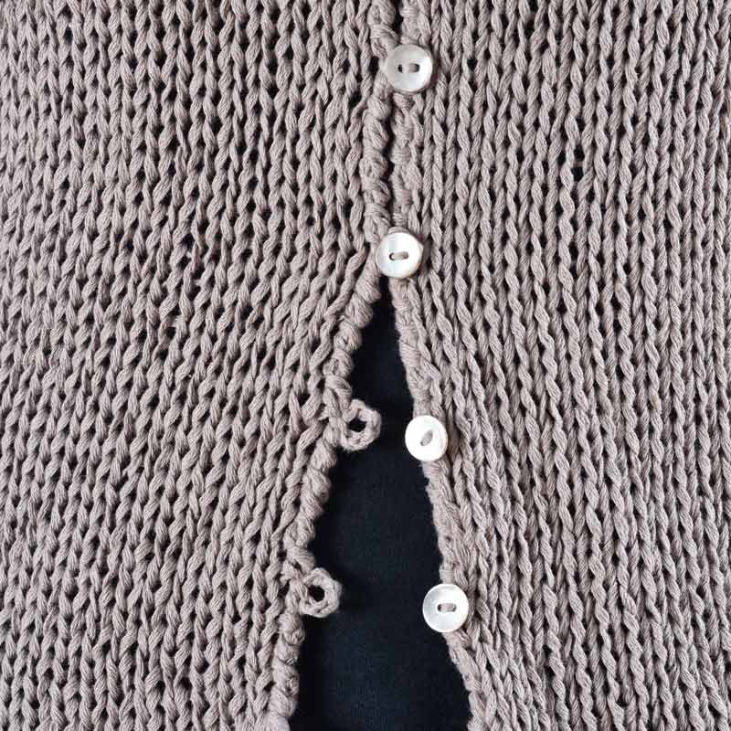 Bryony Organic Cotton Hand Knit Jacket - Image 3
