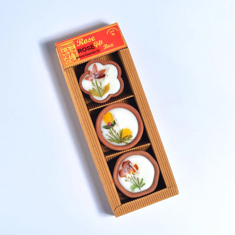 Candle Gift Box Set of 3 - Image 6