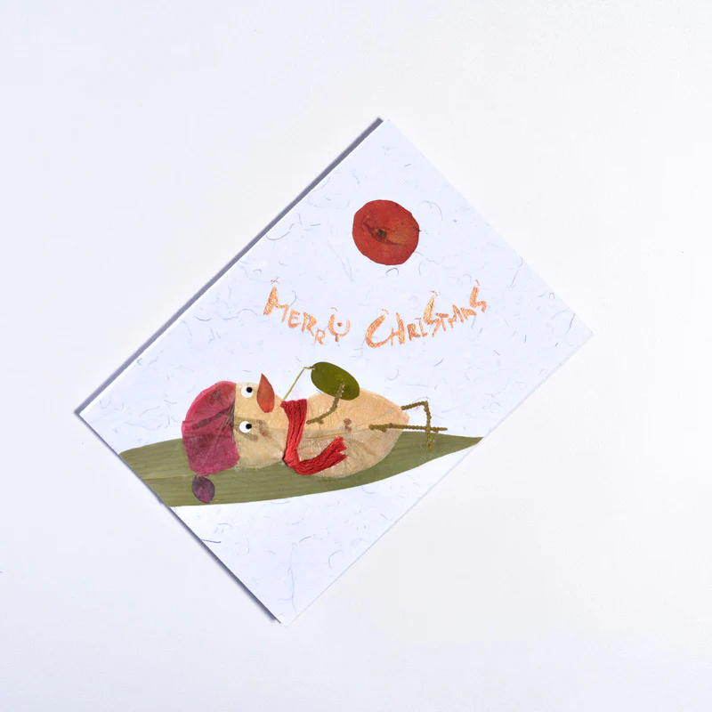 Christmas Snowman - Handmade Greeting Card - Image 2