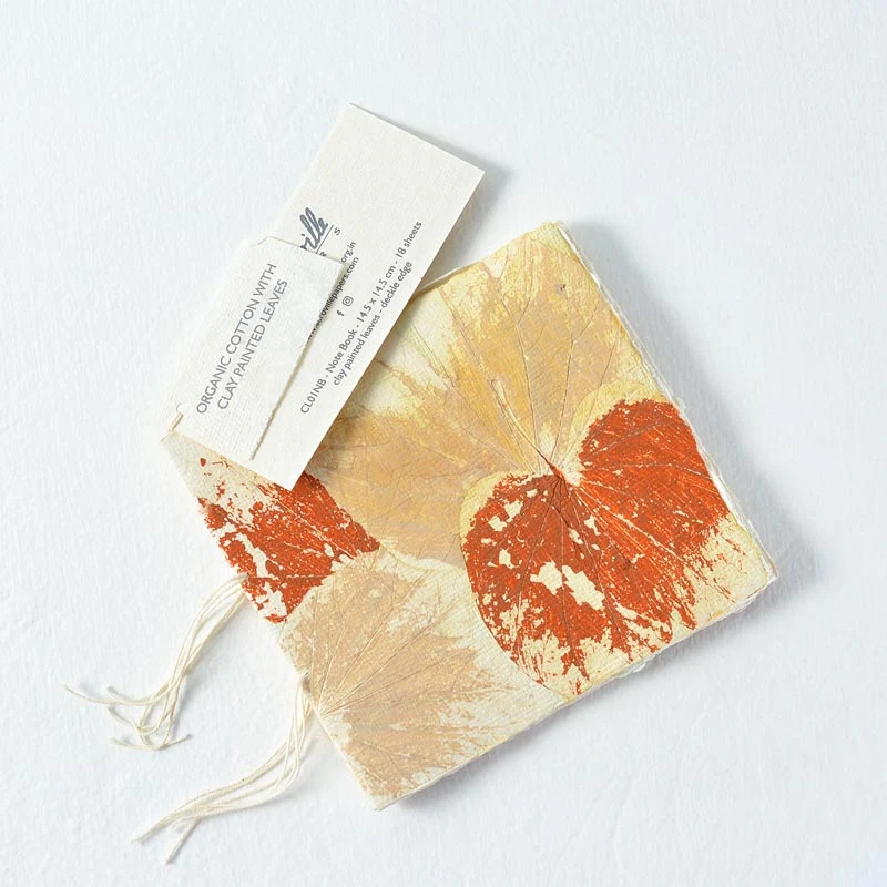 Clay Painted Organic Cotton Note Book - Image 5