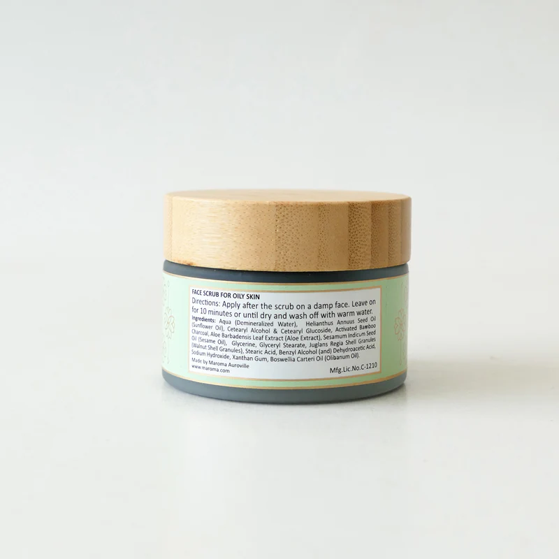 Face Scrub with Bamboo Charcoal and Walnut Shell - Image 3