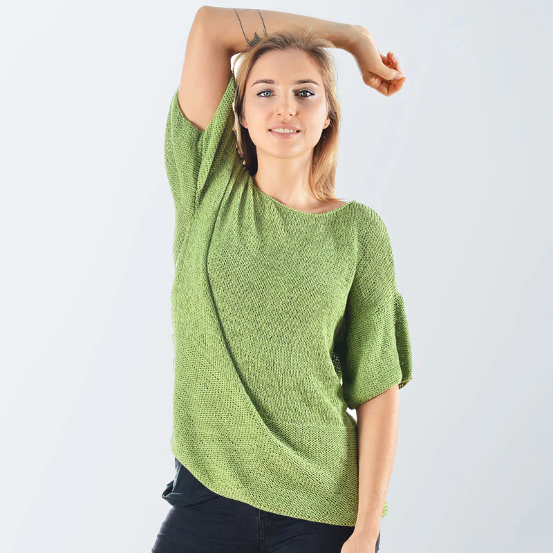 Fiji Organic Cotton Hand Knit Pullover