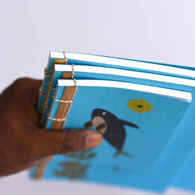 Bamboo Notebook, Fish- Set of 3 - Image 4