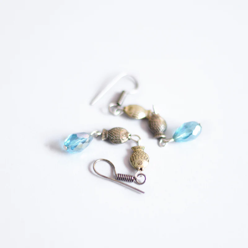 fish drop earring - Image 2