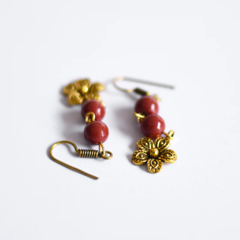 floral drop earrings - Image 9