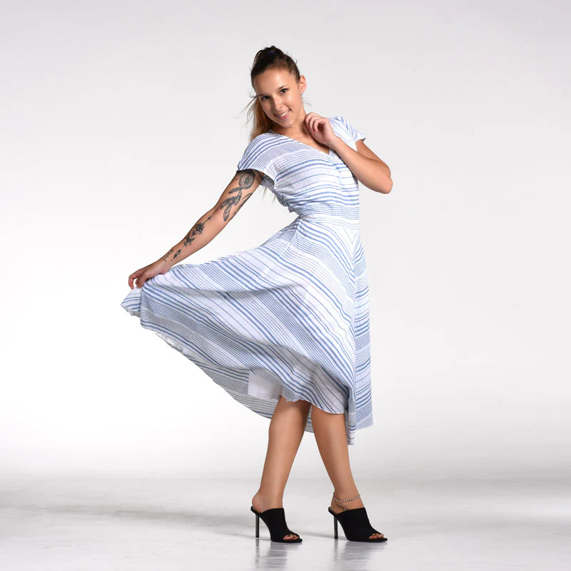 Front Pleat Dress - Image 16
