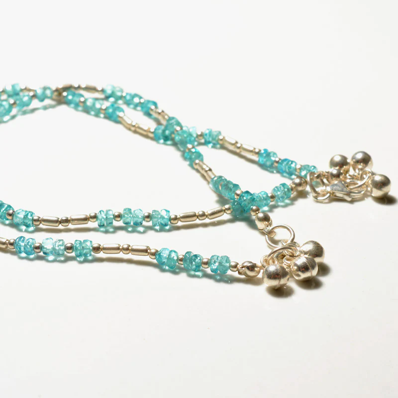Gemstone Crystal Cut Anklet - Image 6