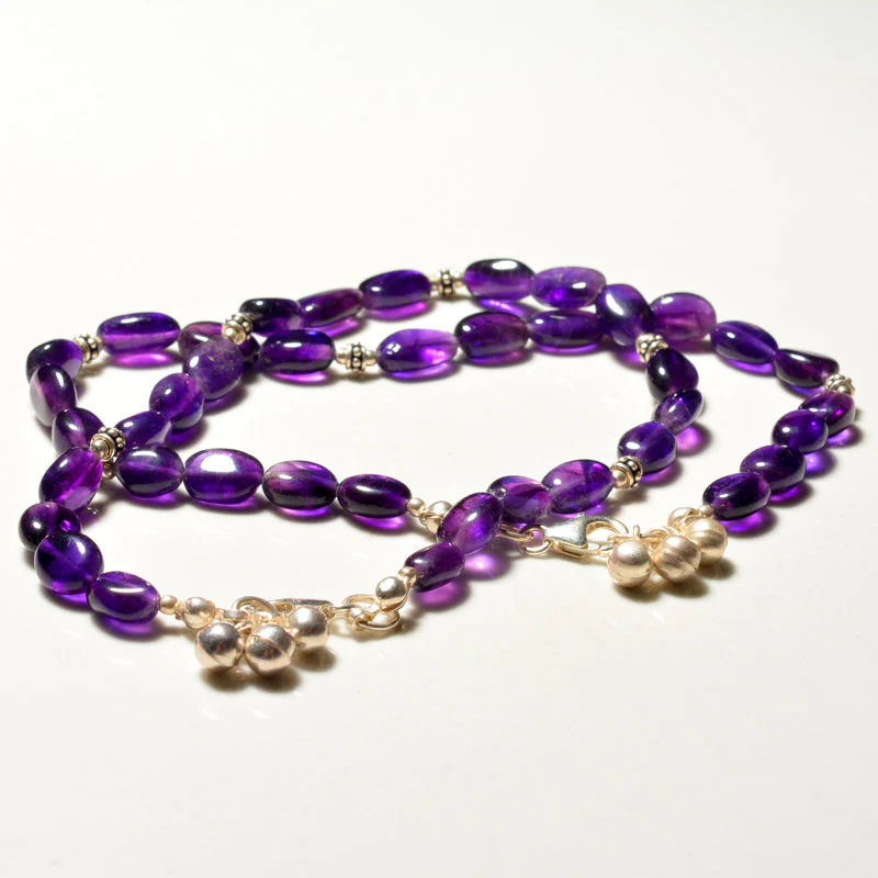 Gemstone Oval Anklet - Image 3