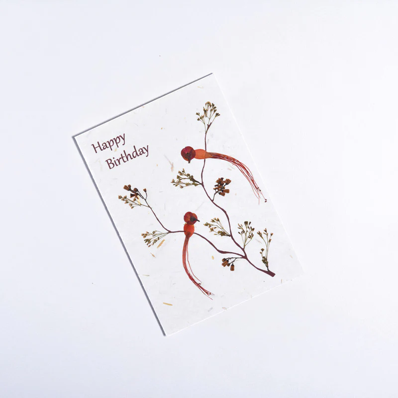 Happy Birthday Bird - Handmade Greeting Card - Image 2