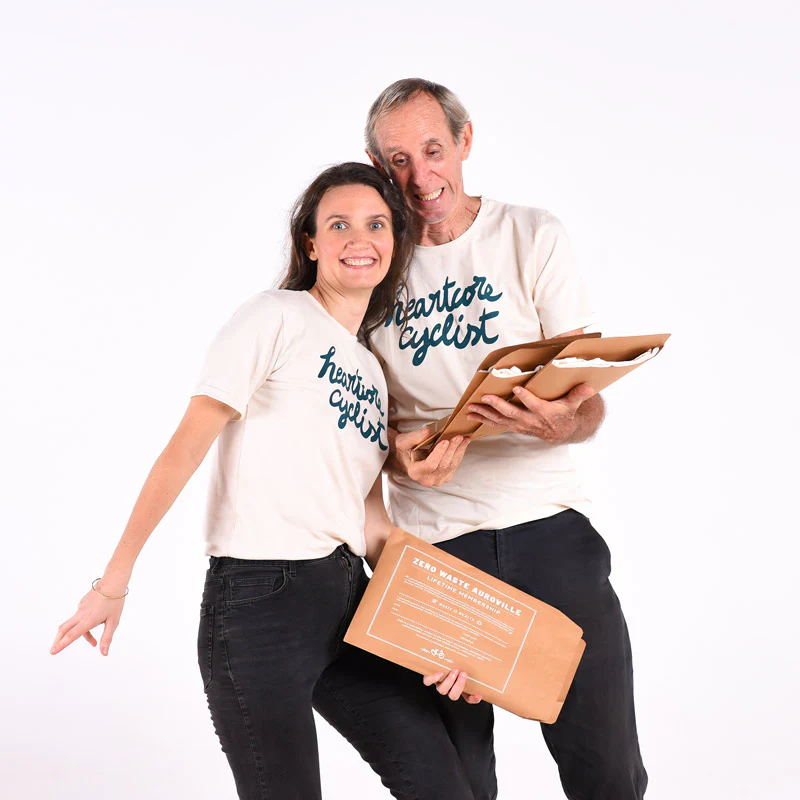 Heart core Unisex Organic T-shirt to Promote Zero Waste - Image 5