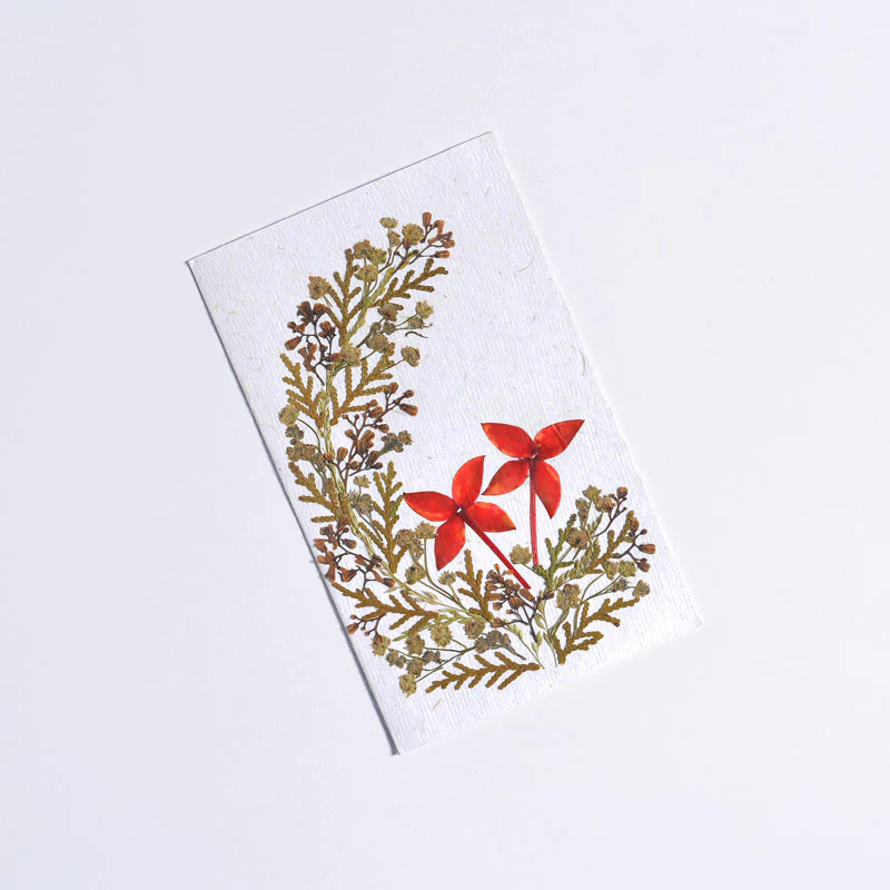Intricate Flower Arrangement Cards (Set of 4) - Image 5