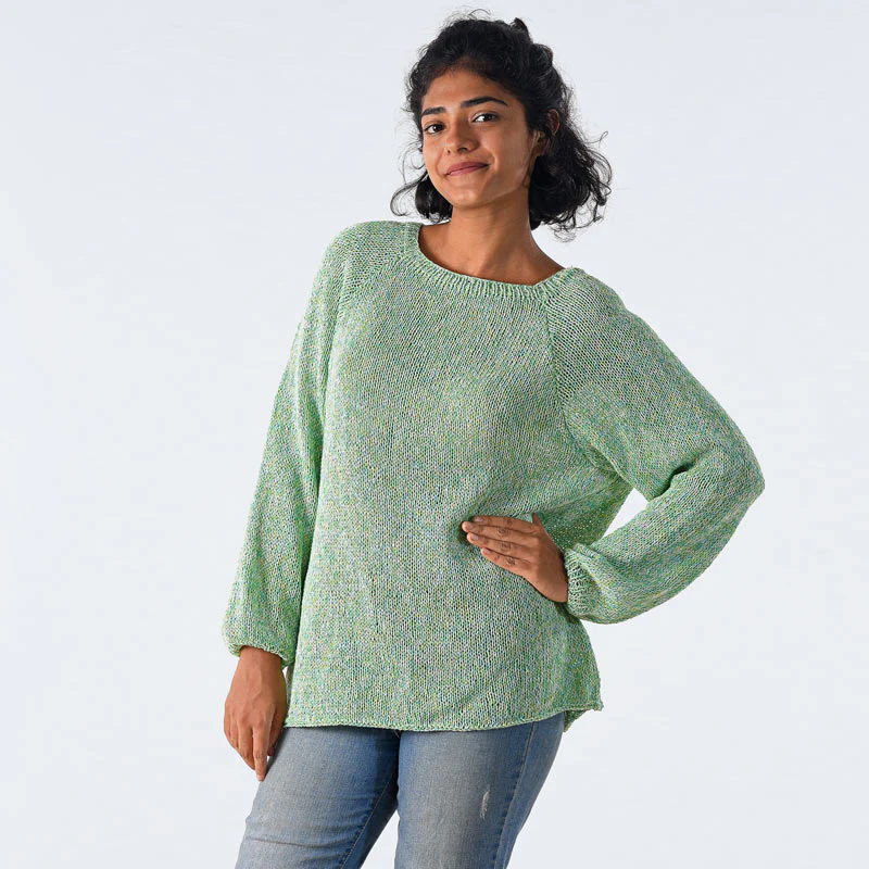 Isla Organic Cotton Hand Knit Jumper - Image 4