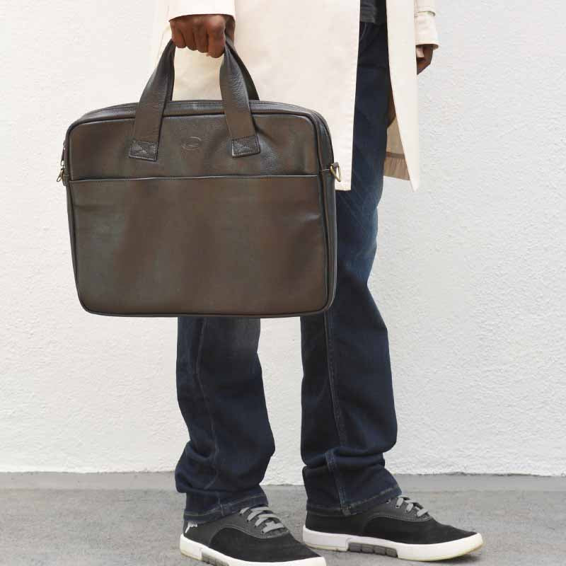 Leather Laptop Bag - Image 5