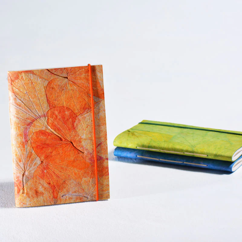 Lotus Pond Medium Notebook with Elastic Closure - Image 2
