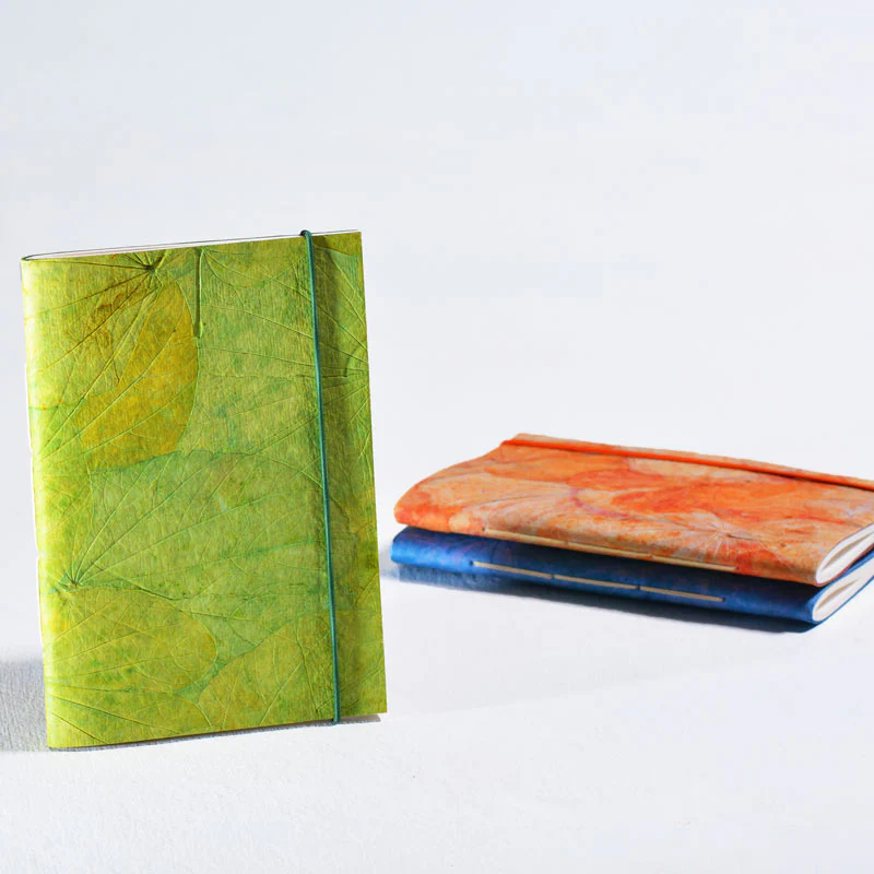 Lotus Pond Medium Notebook with Elastic Closure - Image 3