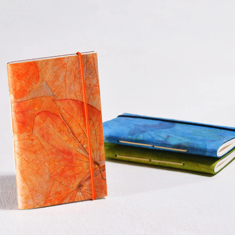 Lotus Pond Small Notebook with Elastic Closure - Image 3