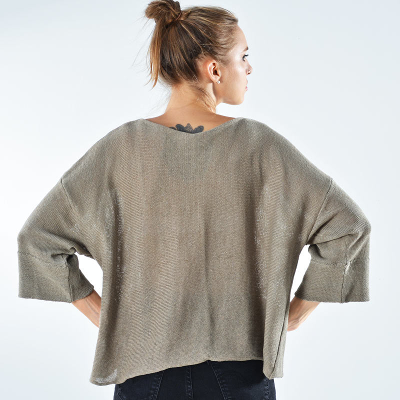 Micky Organic Cotton Hand Knit Pullover - Image 2