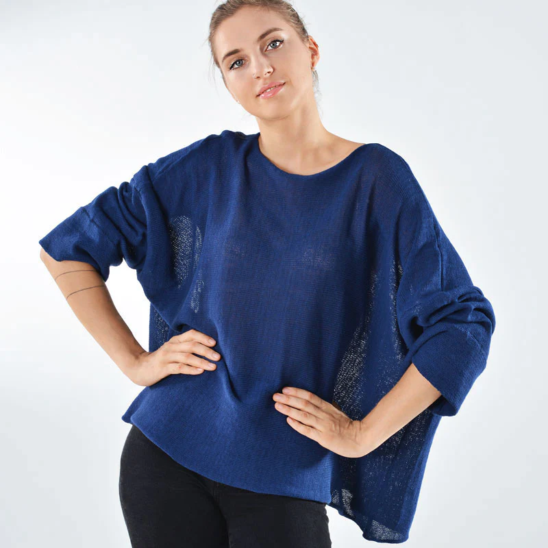 Micky Organic Cotton Hand Knit Pullover - Image 3