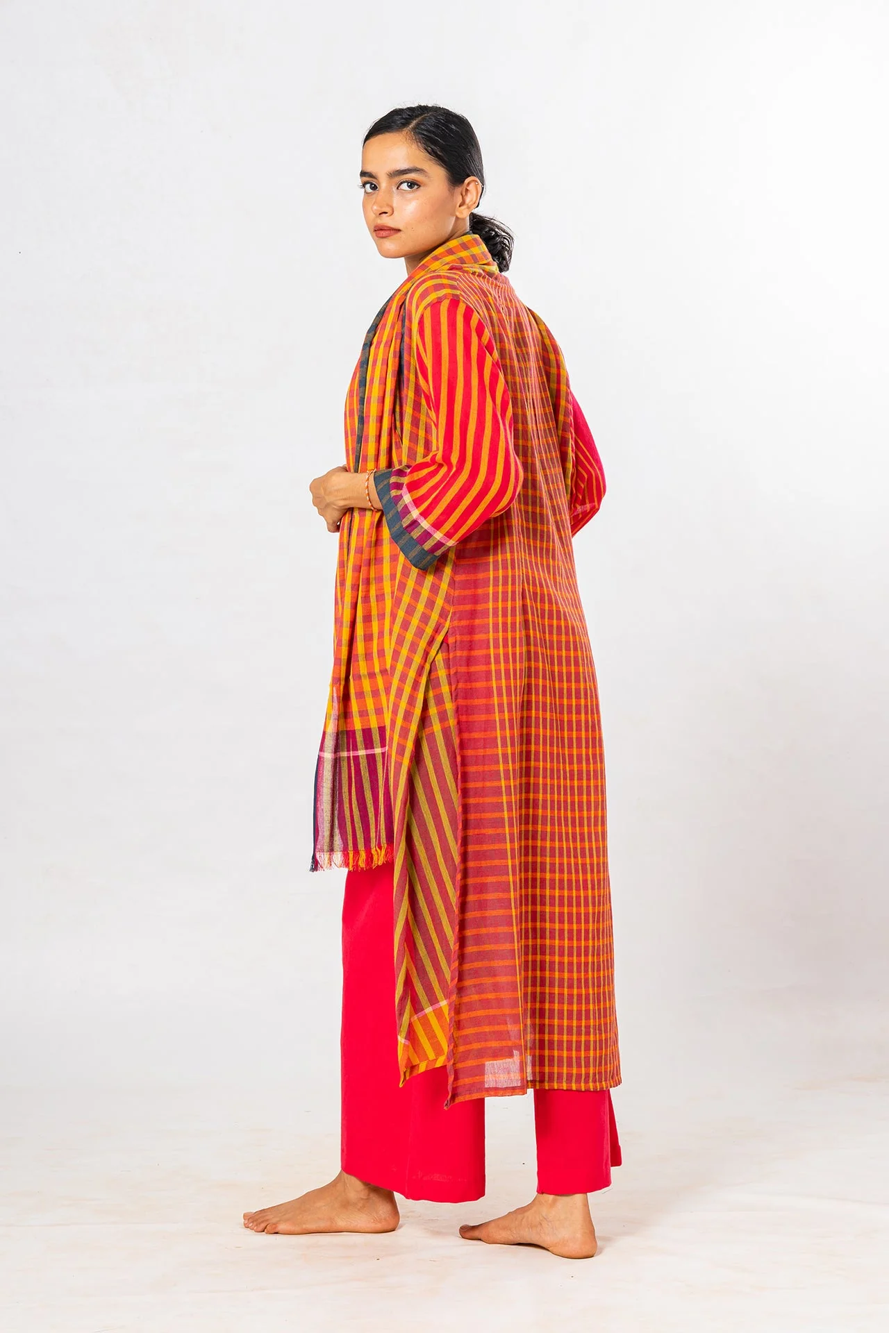 Set of 4- Moh Pink Cotton Pant Set - Image 4
