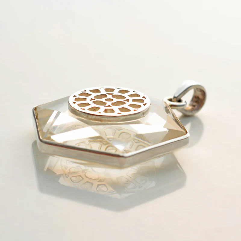Crystal with Mother Symbol Pendant - Image 2
