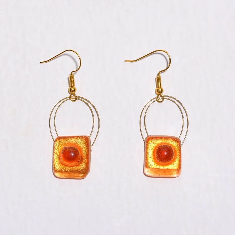 Orange Gold-in-Glass Set - Image 4
