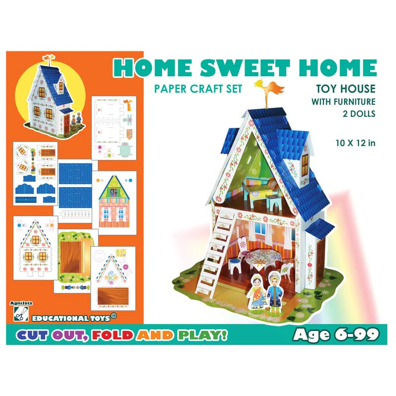 Paper craft set - Home Sweet Home