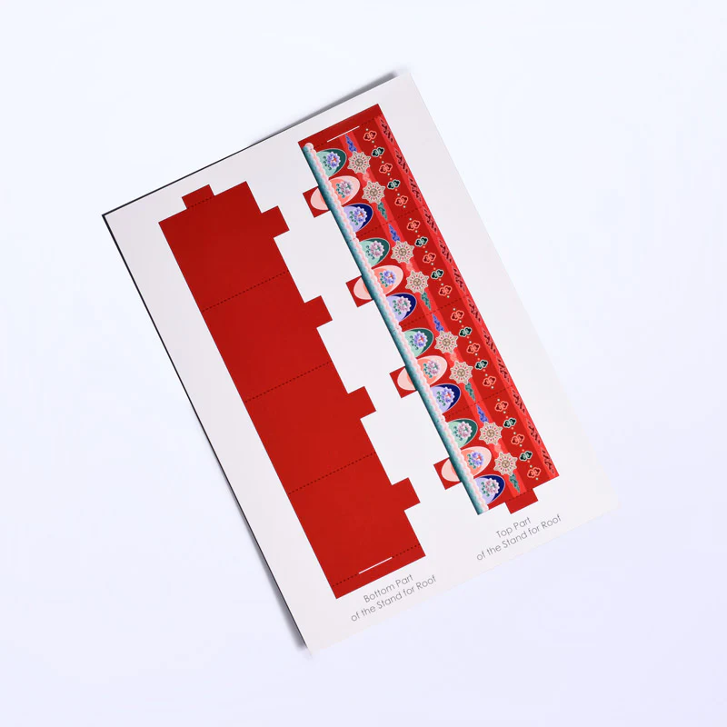 Tibet Working Model of Prayer Wheel Paper craft set - Image 5