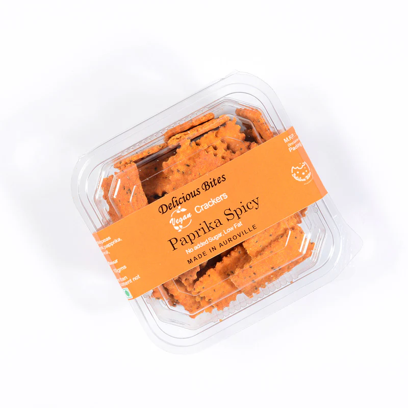 Paprika Spicy - Vegan & Sugar Free Crackers - Image 2