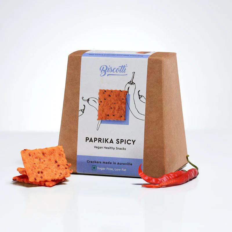 Paprika Spicy - Vegan & Sugar Free Crackers - Image 3