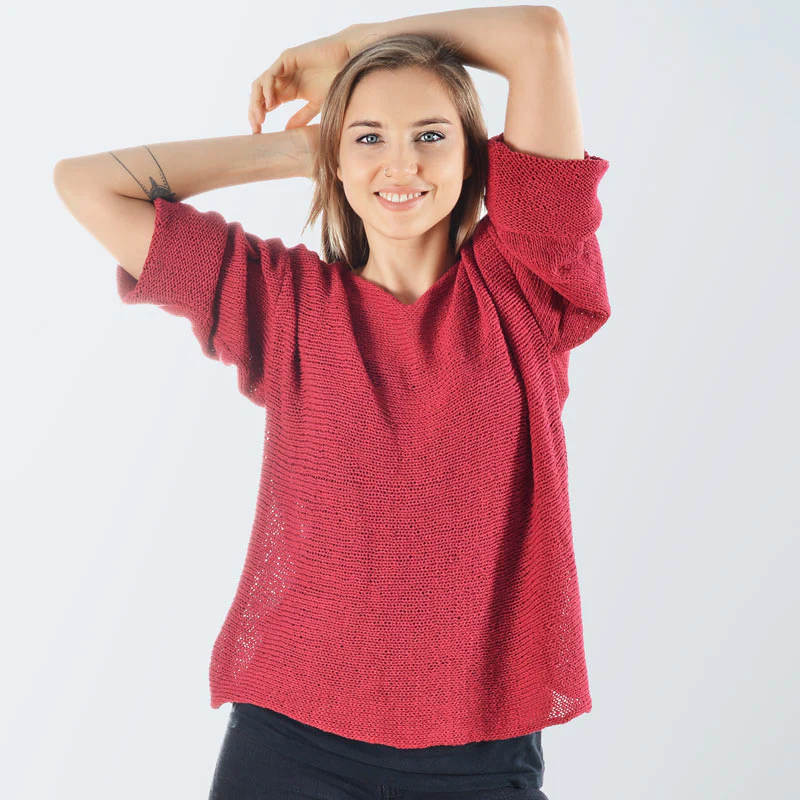 Pepper Organic Cotton Hand Knit Sweater - Image 4