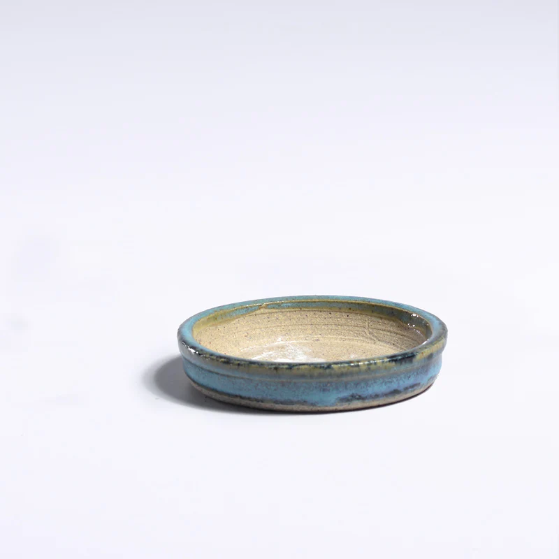 Planter with saucer - dark blue - Image 2