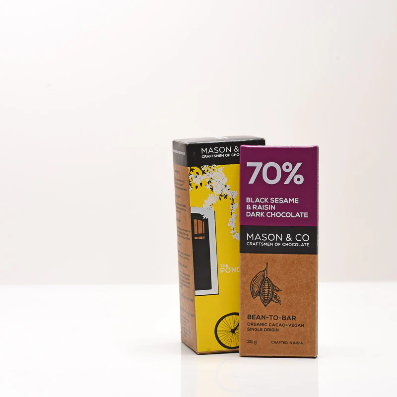 Pondy Yellow Vegan Chocolate Bars - Pack of 6 (35g) - Image 7