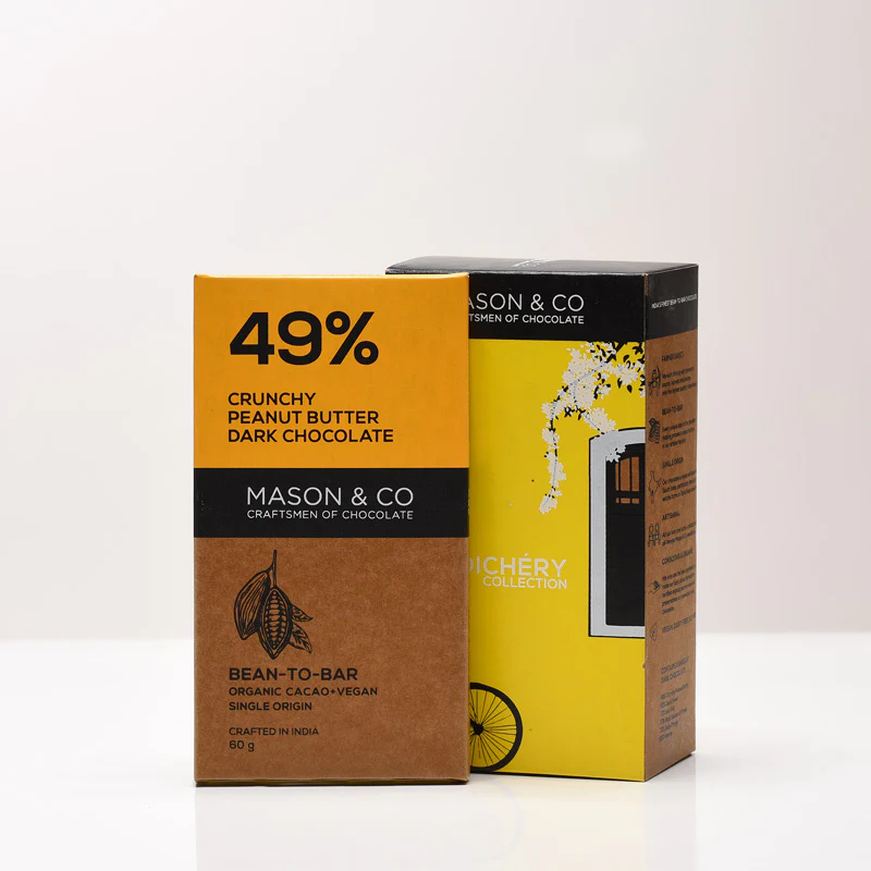 Pondy Yellow Vegan Chocolate Bars - Pack of 6 (60g) - Image 2