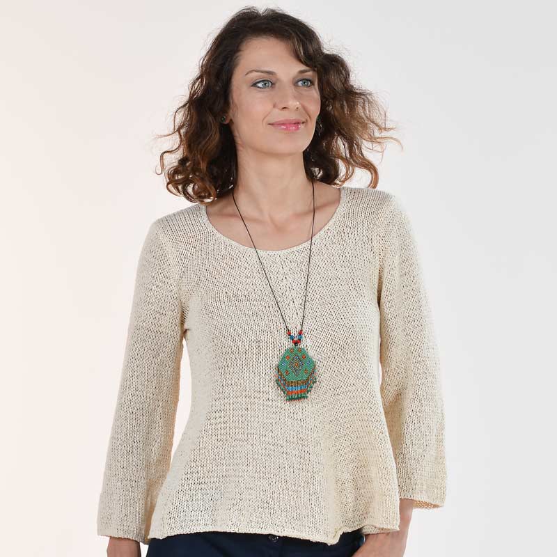 Preity Organic Cotton Hand Knit Sweater - Image 2