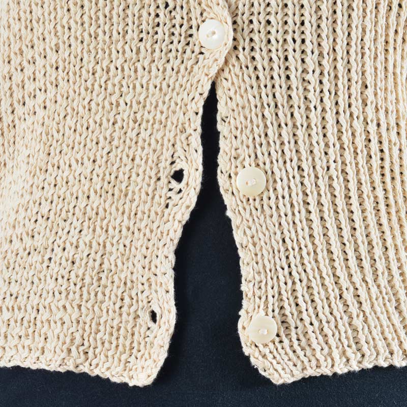 Sally Organic Cotton Hand Knit Jacket - Image 4
