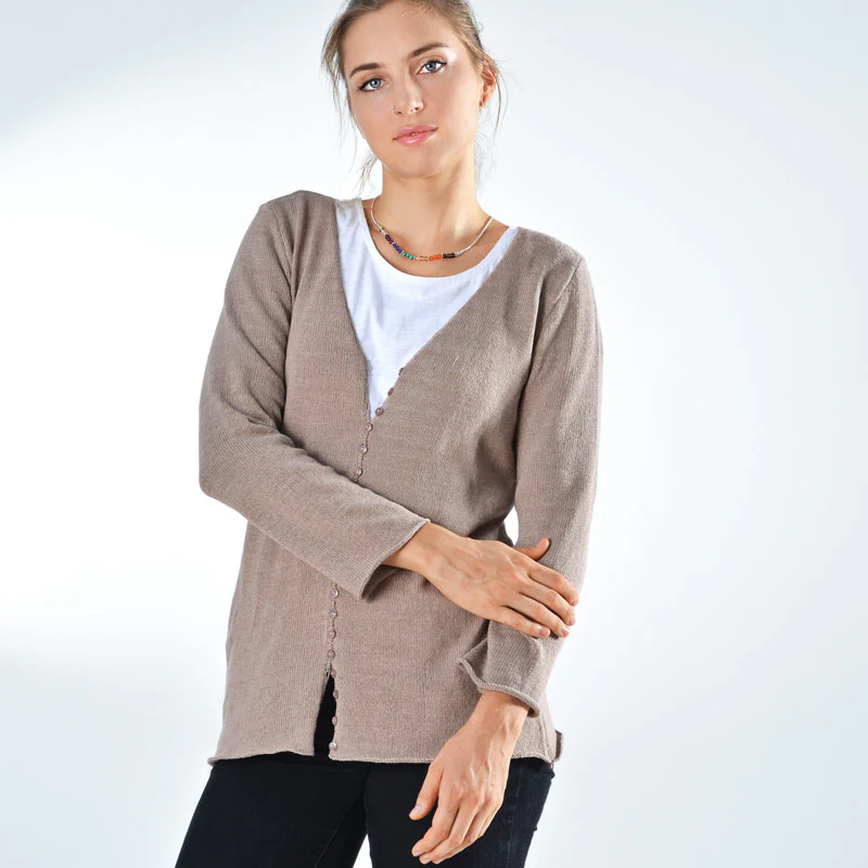Sao Paulo Organic Cotton Hand Knit Top - Image 3