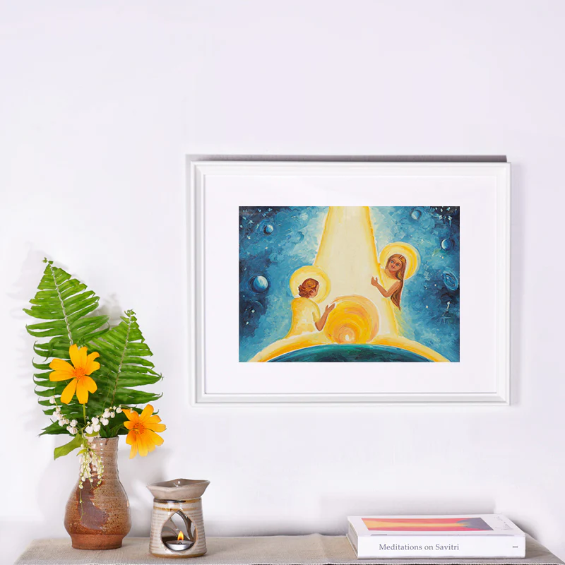 Savitri Art Painting - Divine’s Play of Hide and Seek - Image 2
