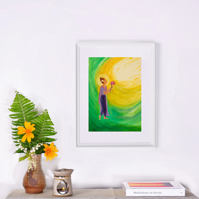 Savitri Art Painting - The Immortal’s Joy - Image 2