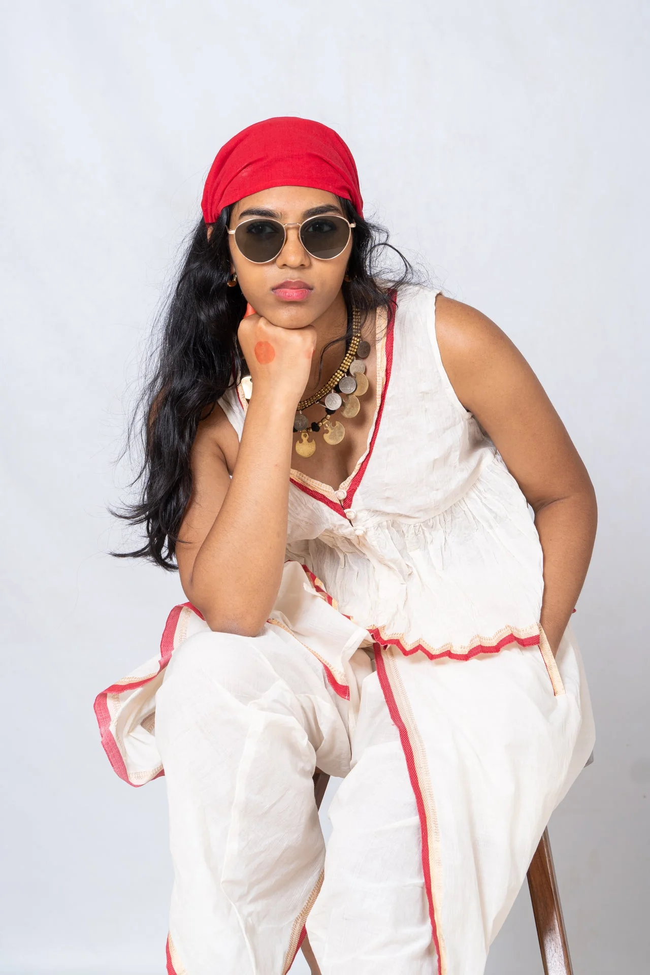 Set of 2- Top & Dhoti Set - Image 2