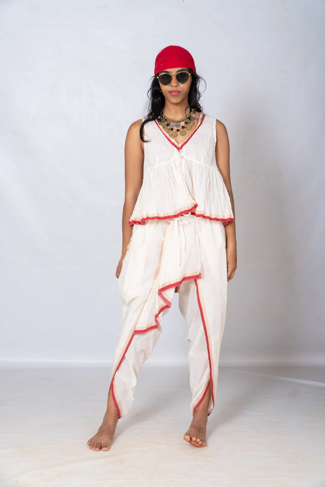 Set of 2- Top & Dhoti Set - Image 3